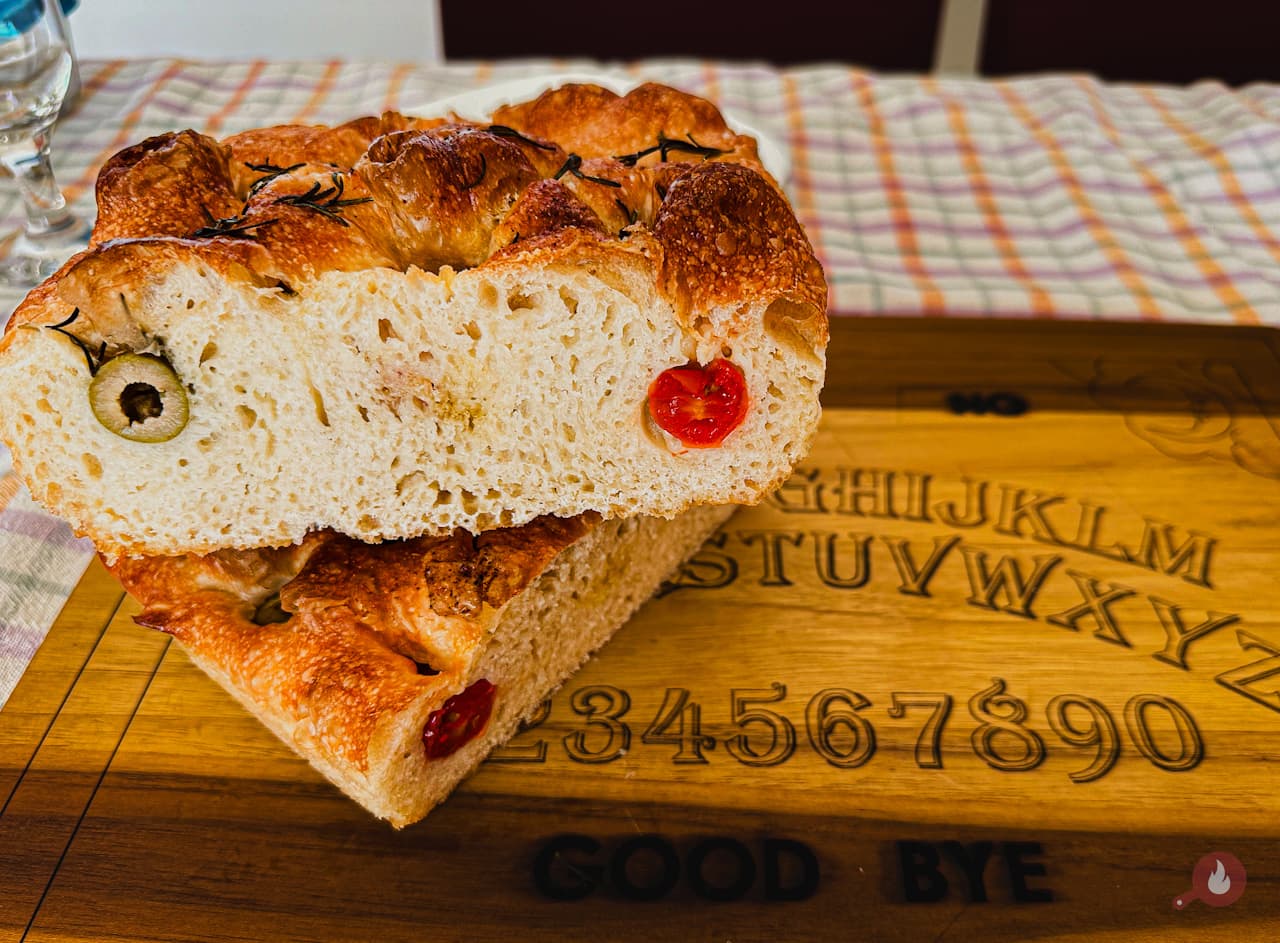 Focaccia de Fermentação Natural